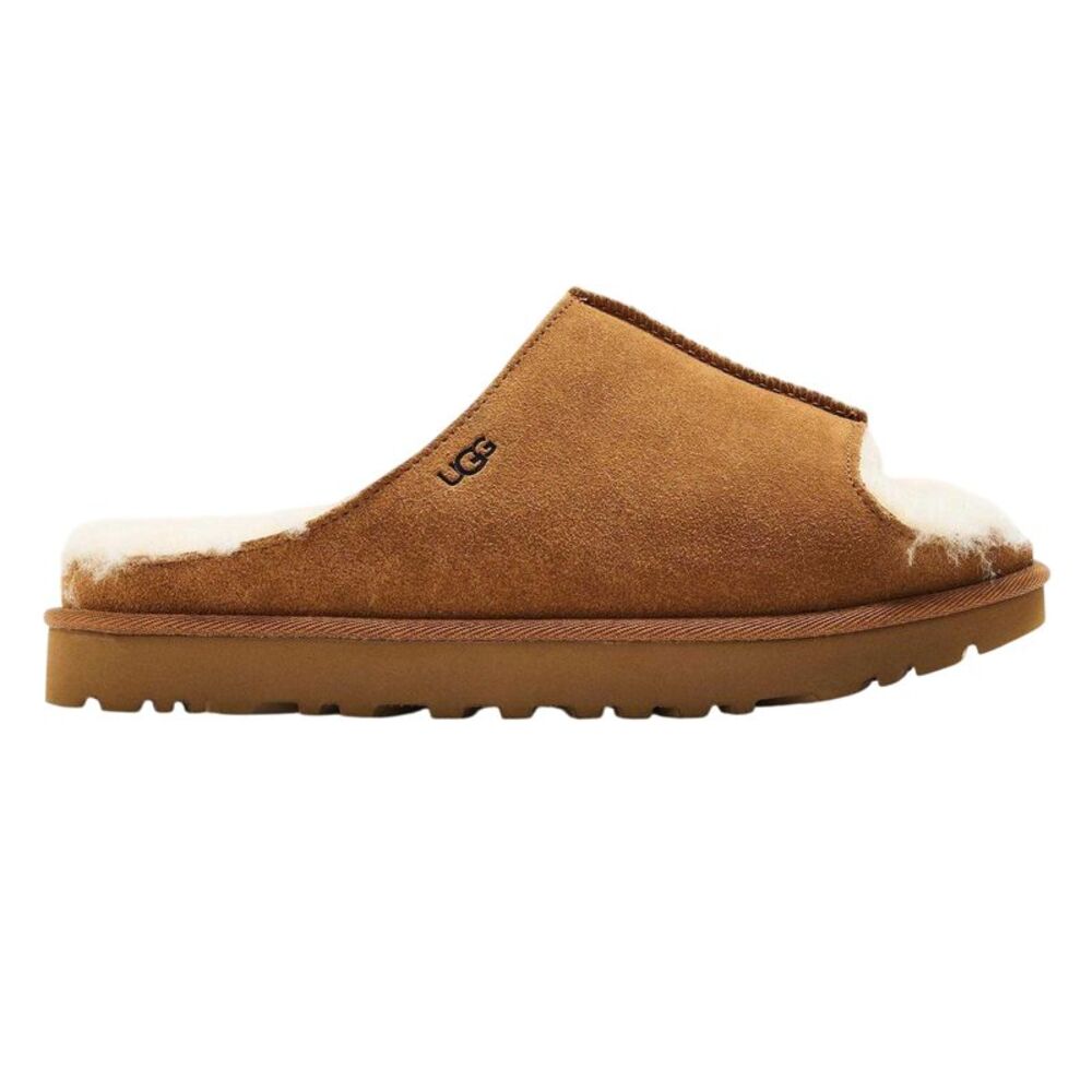 UGG Womens/Ladies Greenport Suede Open Toe Mule Slippers / Chestnut